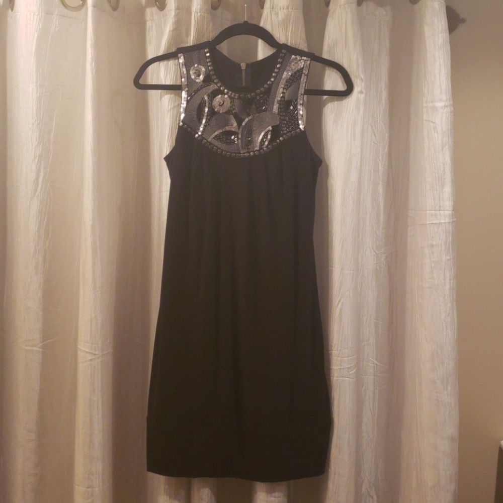 Black sequin dress